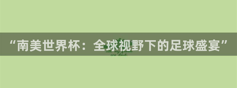 2026世界杯亚洲区预选赛赛程：“南美世界杯：全球视野下的足球盛宴”