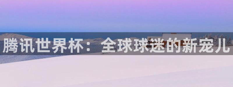 世界杯 中国：腾讯世界杯：全球球迷的新宠儿